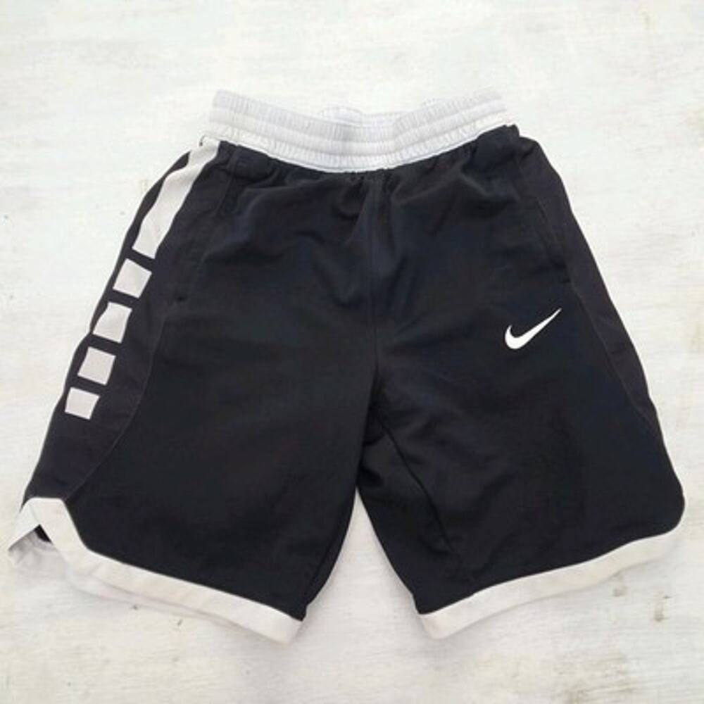 Nike Dri-FIT Athletic Shorts Black Quick Dry Elastic Waist Youth L Basketball